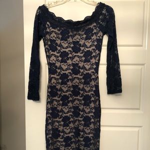 Navy Lace Dress